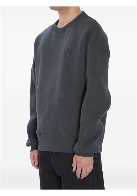 adc sweatshirt man anthracite AMI PARIS | USW755.749020